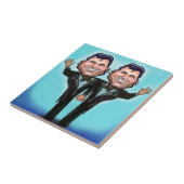 ゲイ結婚のケーキ人形 タイル (側面)