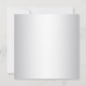 ゲイ結婚のシルバークリスマスカードを保存 セーブザデート (裏面)