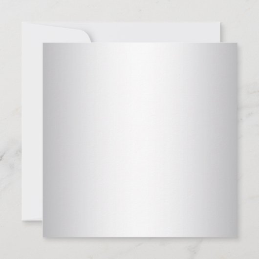 ゲイ結婚のシルバークリスマスカードを保存 セーブザデート (裏面)