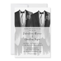 ゲイ結婚のスーツとネクタイの二室