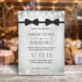 ゲイ結婚のダブルボウが赤ちゃんの息を結ぶ 招待状