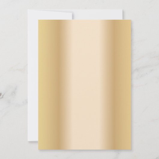 ゲイ結婚のダブルボウタイモダン金ゴールド 招待状 (裏面)