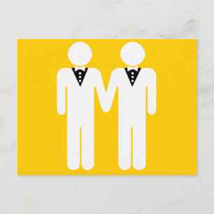 ゲイ結婚のトッパー ポストカード