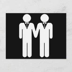 ゲイ結婚のトッパー ポストカード