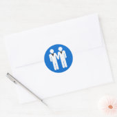 ゲイ結婚のトッパー ラウンドシール (封筒)