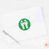 ゲイ結婚のトッパー ラウンドシール (封筒)