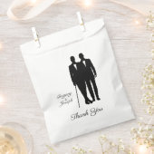 ゲイ結婚の名前のグルームサンキュー フェイバーバッグ (クリップ留めされた状態)