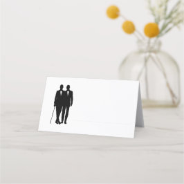 ゲイ結婚の名素晴らし前のグルームライン プレイスカード