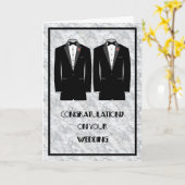 ゲイ結婚の婚姻証明書 カード (黄色い花)