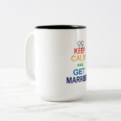 ゲイ結婚の平等保なゲイ結婚した ツートーンマグカップ (正面左)