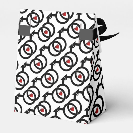 ゲイ結婚の愛は愛の白のテントの好意ボックス フェイバーボックス (裏面サイド)