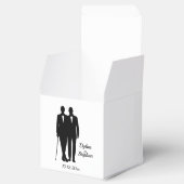 ゲイ結婚の氏名・日付付きグルームズ フェイバーボックス (オープン)