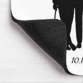 ゲイ結婚の氏名・日付付きグルームズ マウスパッド (コーナー)