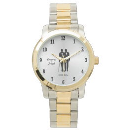 ゲイ結婚の氏名・日付付きグルームズ 腕時計