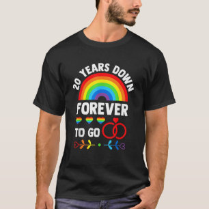 ゲイ結婚の記念日20年が永遠にGに Tシャツ