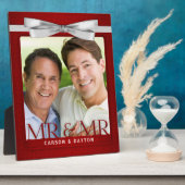 ゲイ結婚の赤い写真枠とMr. フォトプラーク (側面)