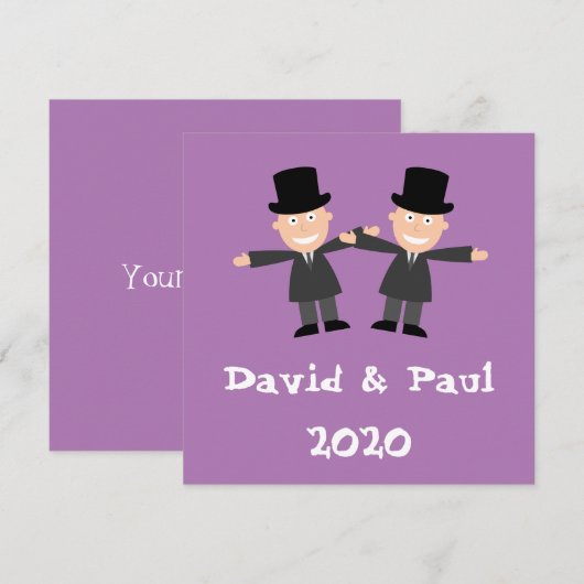 ゲイ結婚の (正面/裏面)