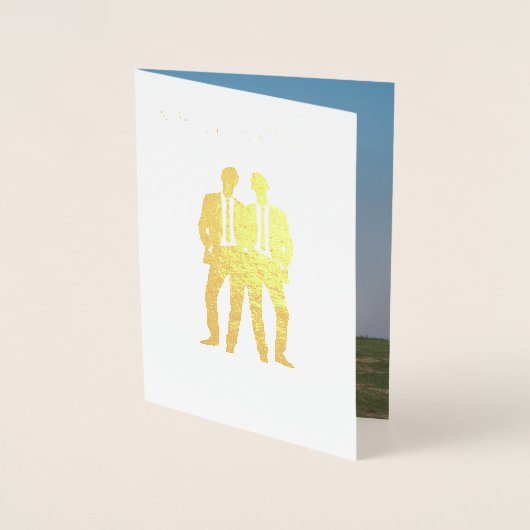 ゲイ結婚の2つの絆の模索 箔カード (正面)