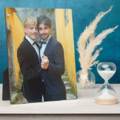 ゲイ結婚の2つのgroomsフォトプラーク フォトプラーク (側面)