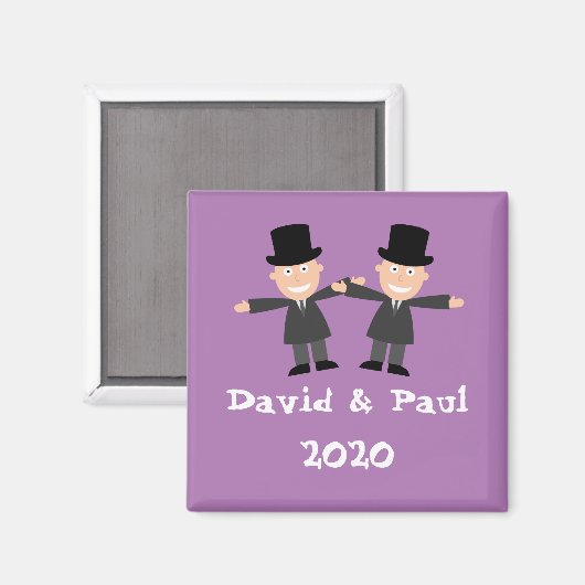 ゲイ結婚の マグネット (正面/裏面)