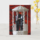 ゲイ結婚カード カード (黄色い花)