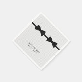 ゲイ結婚ズダブルボウタイクラシックズ スタンダードカクテルナプキン (角)