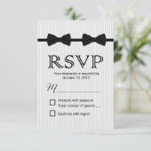 ゲイ結婚ズダブルボウタイクラシックズRSVP 出欠カード (スタンド正面)