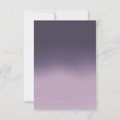 ゲイ結婚ズダブルボウタイズパープルRSVP 出欠カード (裏面)