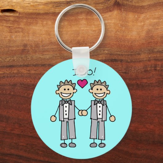 ゲイ結婚式の引き出物 キーホルダー (正面)