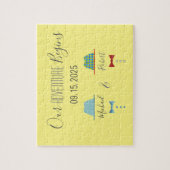 ゲイ結婚式の日付の保存 ジグソーパズル (縦)