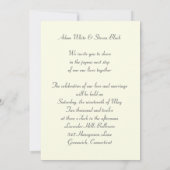 ゲイ結婚式招待状とヴィンテージポートレート 招待状 (裏面)