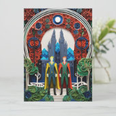 ゲイ結婚式招待状 招待状 (スタンド正面)