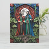 ゲイ結婚式招待状 招待状 (スタンド正面)