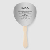 ゲイ結婚式 プログラム ハンドファン (裏面)