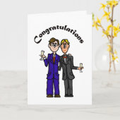 ゲイ結婚男のカカスタマイズード! カード (黄色い花)