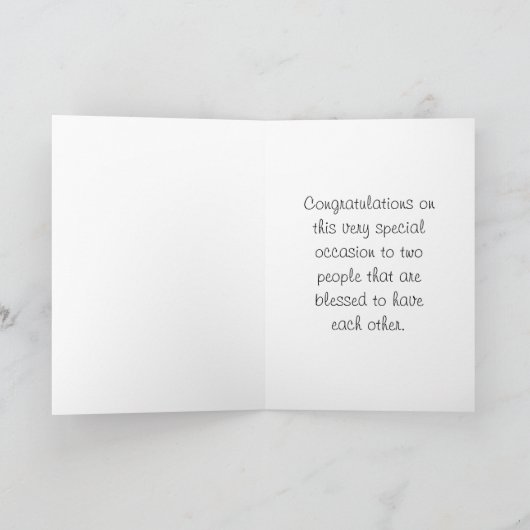 ゲイ結婚男性おめでとうございます カード (内部)