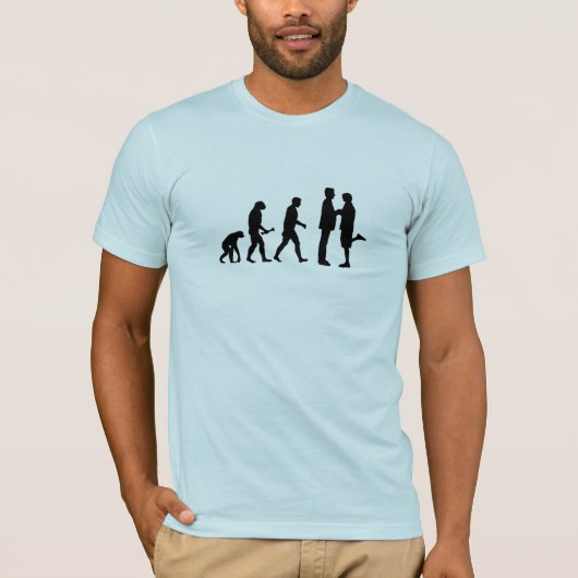 ゲイ結婚進化 Tシャツ (正面)