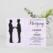 ゲイ結婚2つのグルームズ 招待状 (スタンド正面)