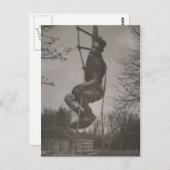 ゲイ興味かわいい若いアスリートだましのまわりに ポストカード (正面/裏面)