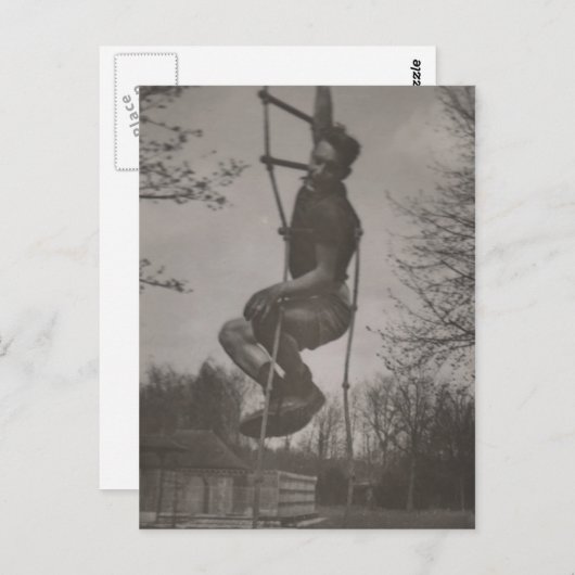 ゲイ興味かわいい若いアスリートだましのまわりに ポストカード (正面/裏面)