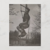 ゲイ興味かわいい若いアスリートだましのまわりに ポストカード (正面)