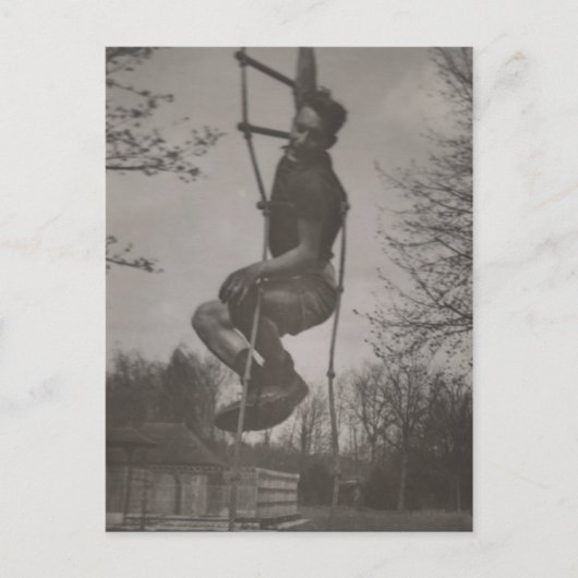 ゲイ興味かわいい若いアスリートだましのまわりに ポストカード (正面)