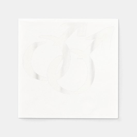 ゲイ記号 スタンダードカクテルナプキン (正面)