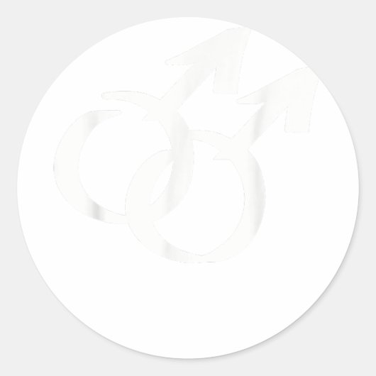 ゲイ記号 ラウンドシール (正面)