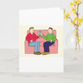 ゲイ記念日おめでとう カード (黄色い花)