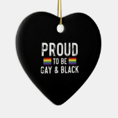 ゲイ誇りを持ったと黒になる セラミックオーナメント (右)