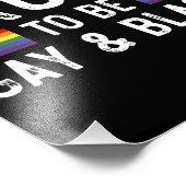 ゲイ誇りを持ったと黒になる フォトプリント            (角)