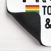 ゲイ誇りを持ったと黒になる マウスパッド (コーナー)