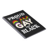 ゲイ誇りを持ったと黒人のLGBTプライド ノートブック (右側)