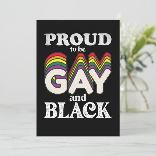 ゲイ誇りを持ったと黒人のLGBTプライド 招待状 (スタンド正面)